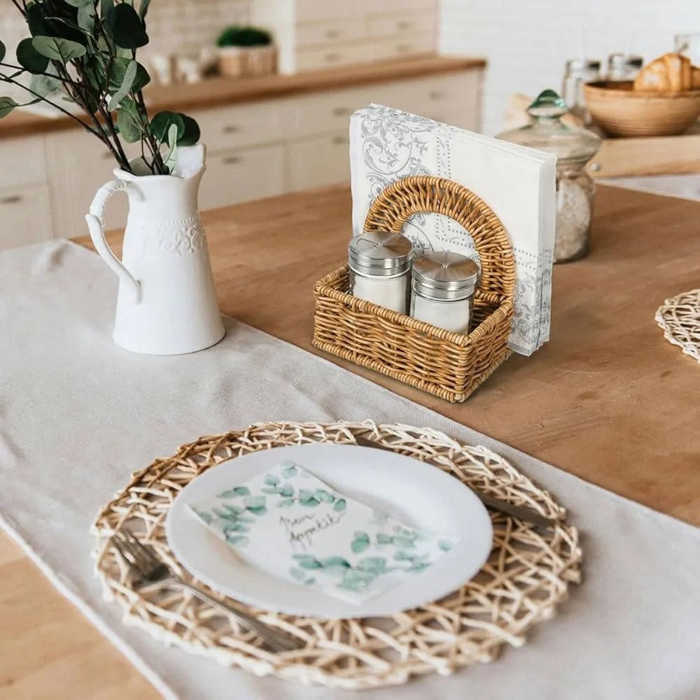 Support de table en rotin