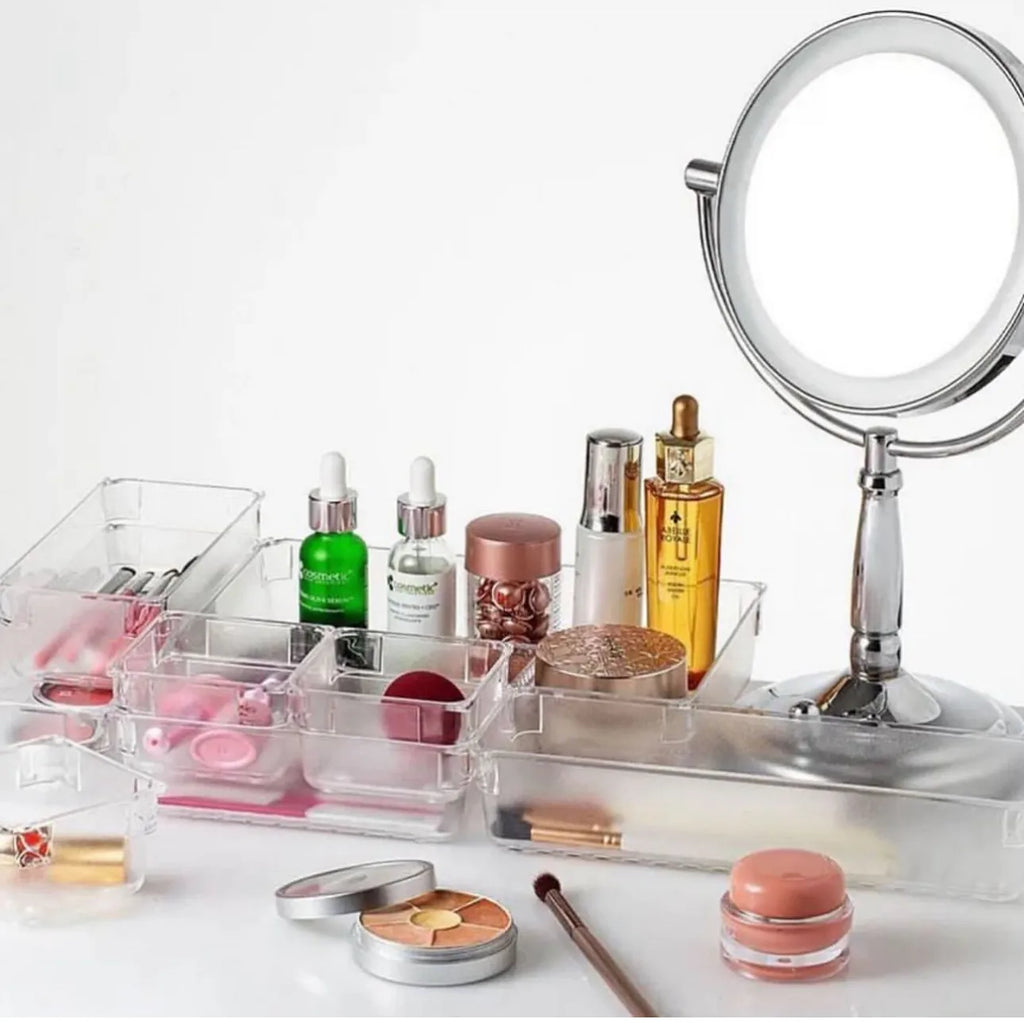 Lot de 8 organisateurs tiroirs en plexiglass