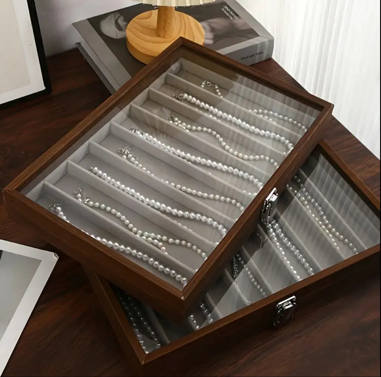 Boîte à bijoux en bois