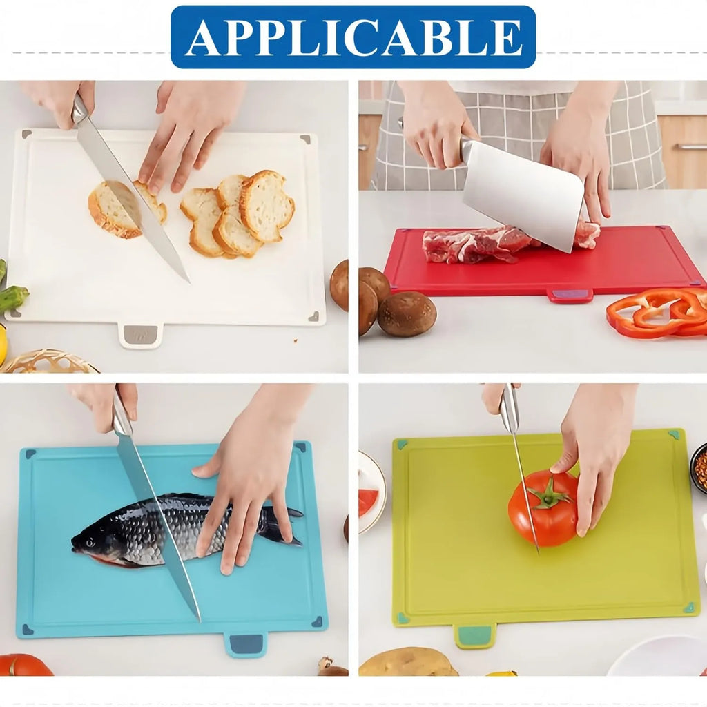 Set de 4 planches à découper + support