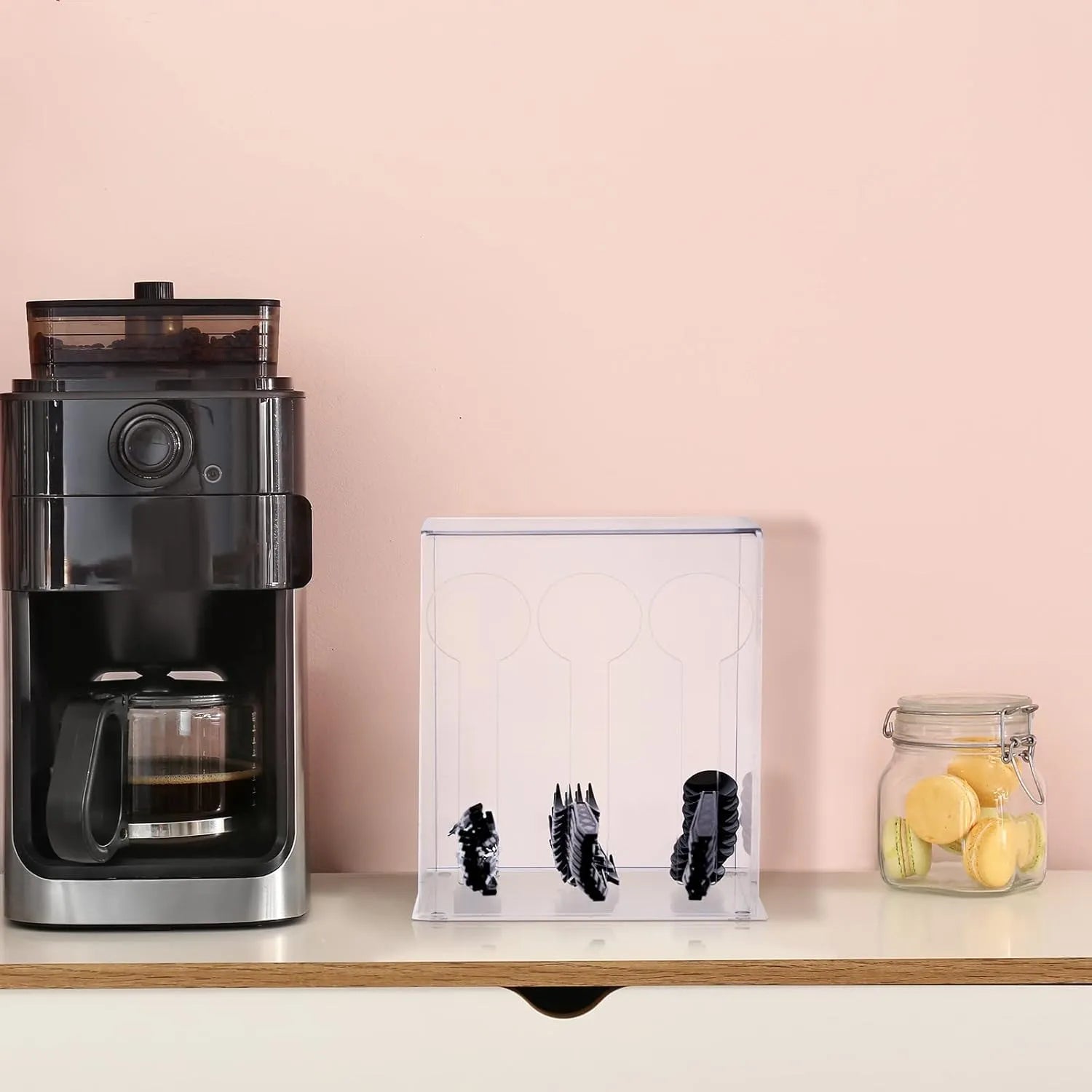 Distributeur de couverts en plexiglass