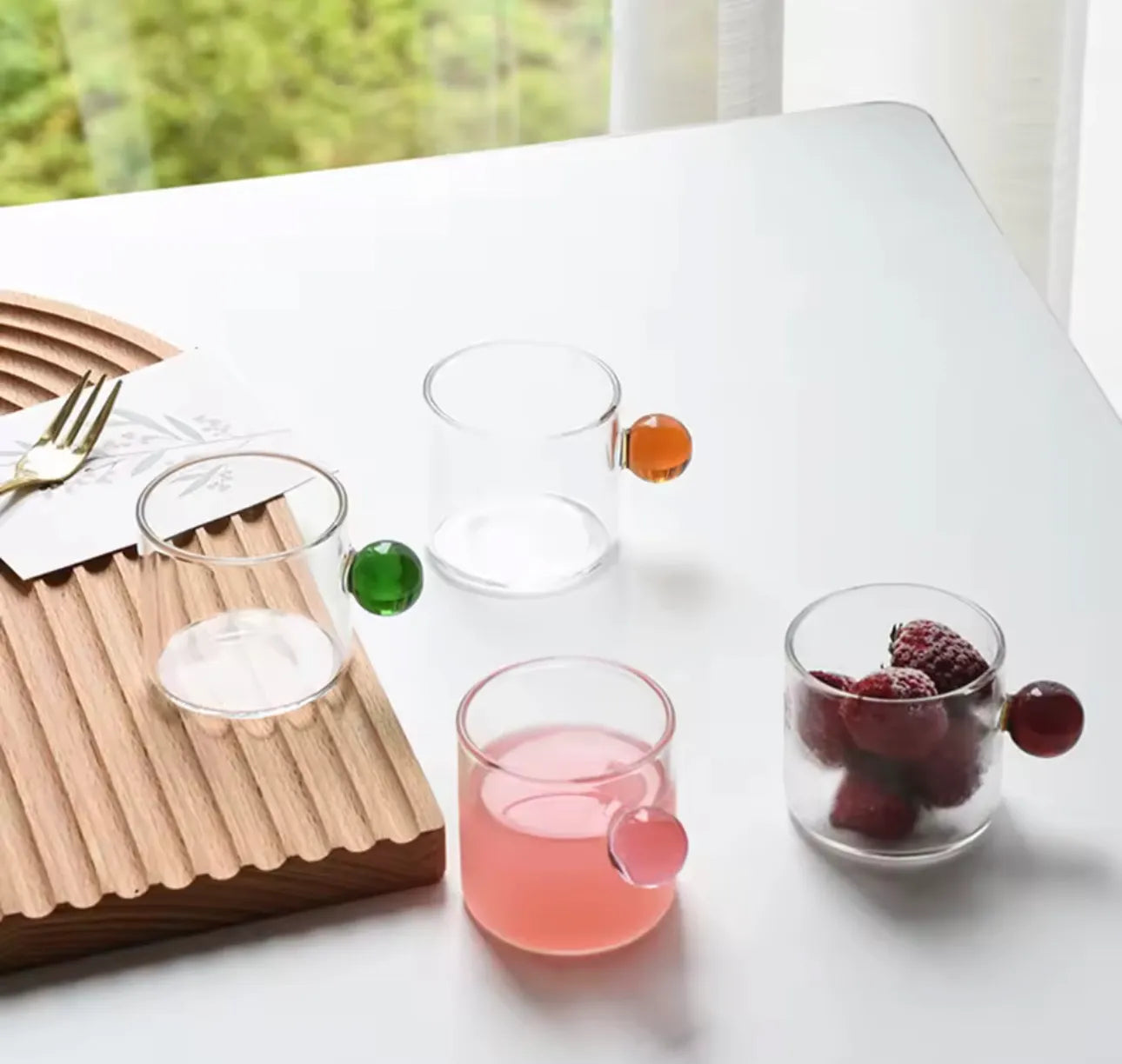 Lot de 6 tasses en verre