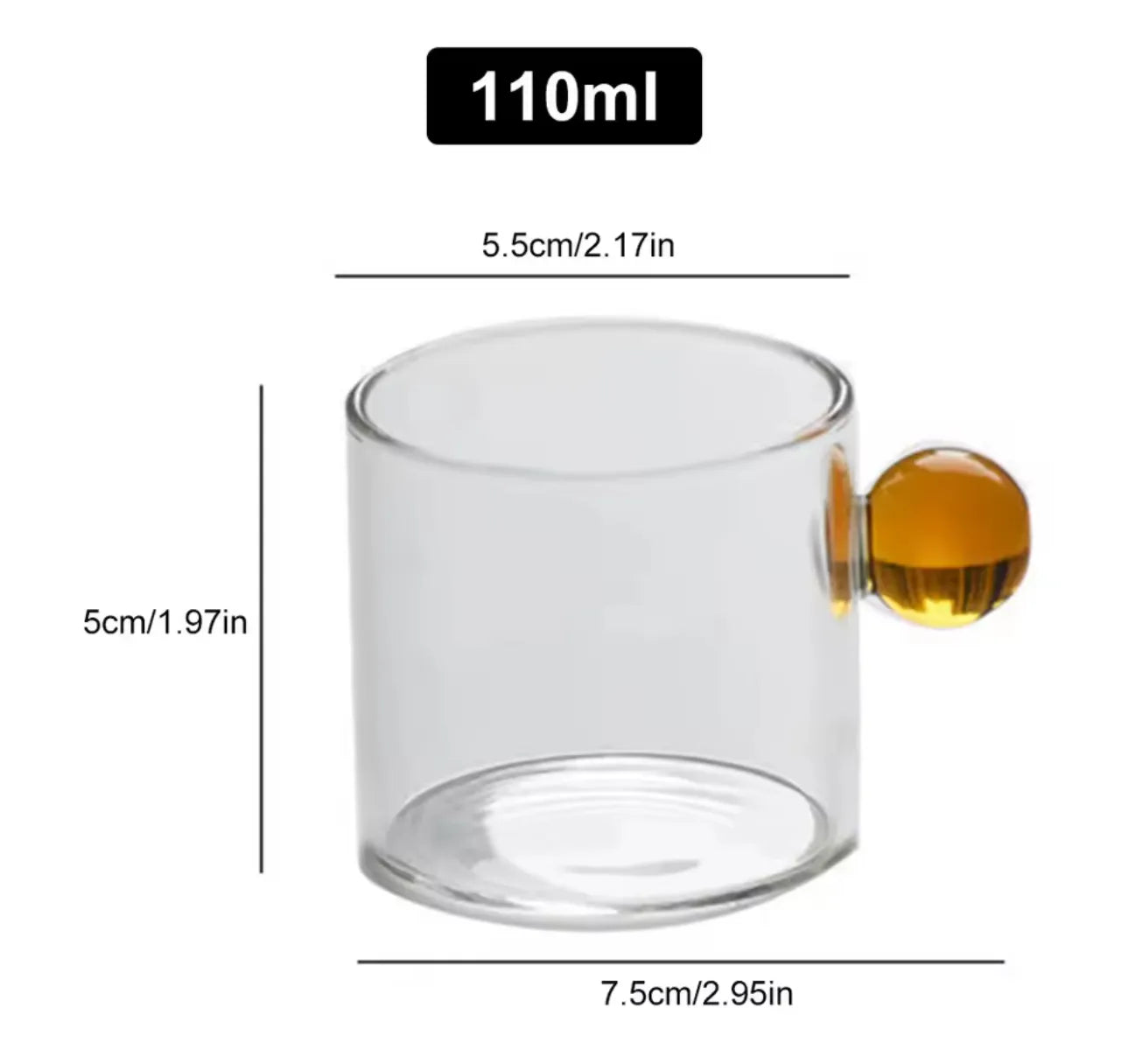 Lot de 6 tasses en verre