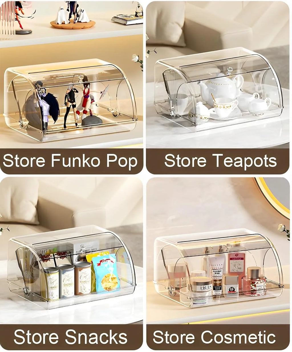 Boite de rangement en plexiglass