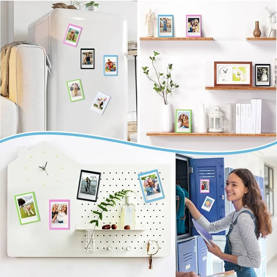 Lot de 5 mini cadres photos magnétiques