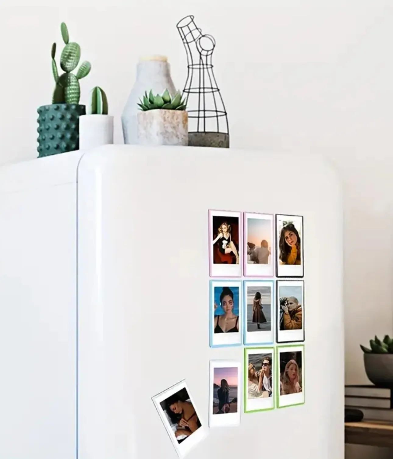 Lot de 5 mini cadres photos magnétiques