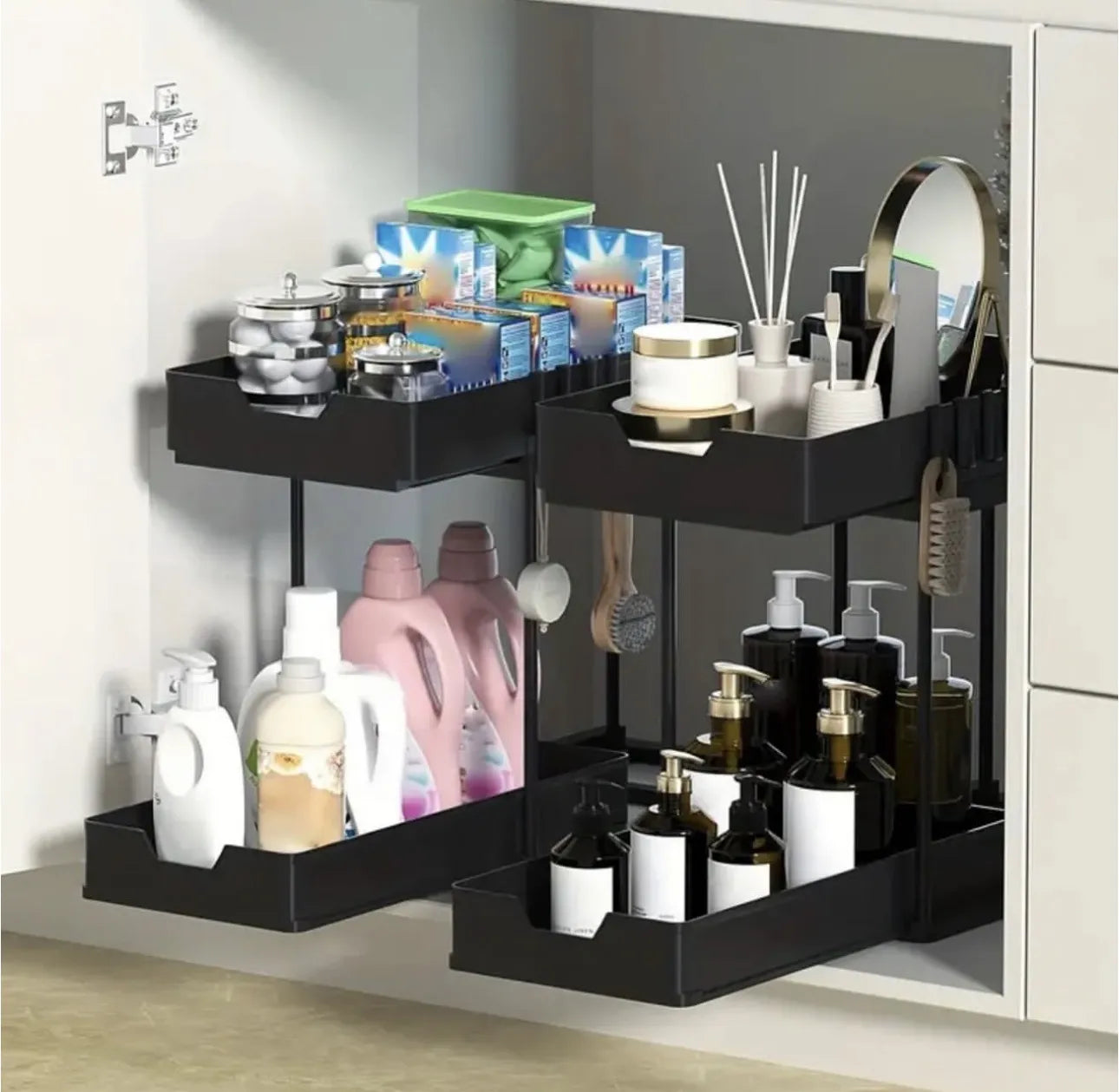 Tiroir 2 niveaux coulissant