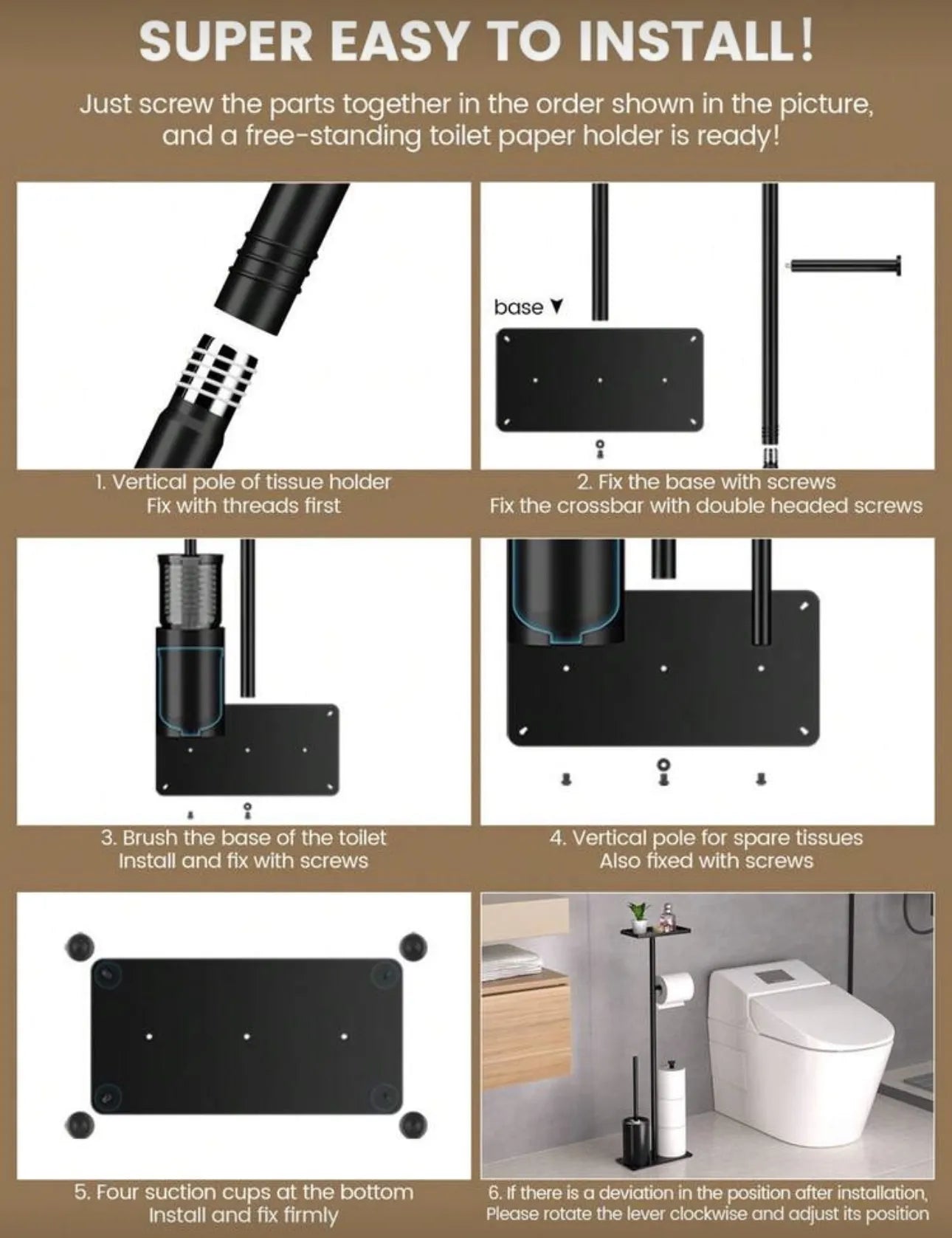 Support pour salle de bain