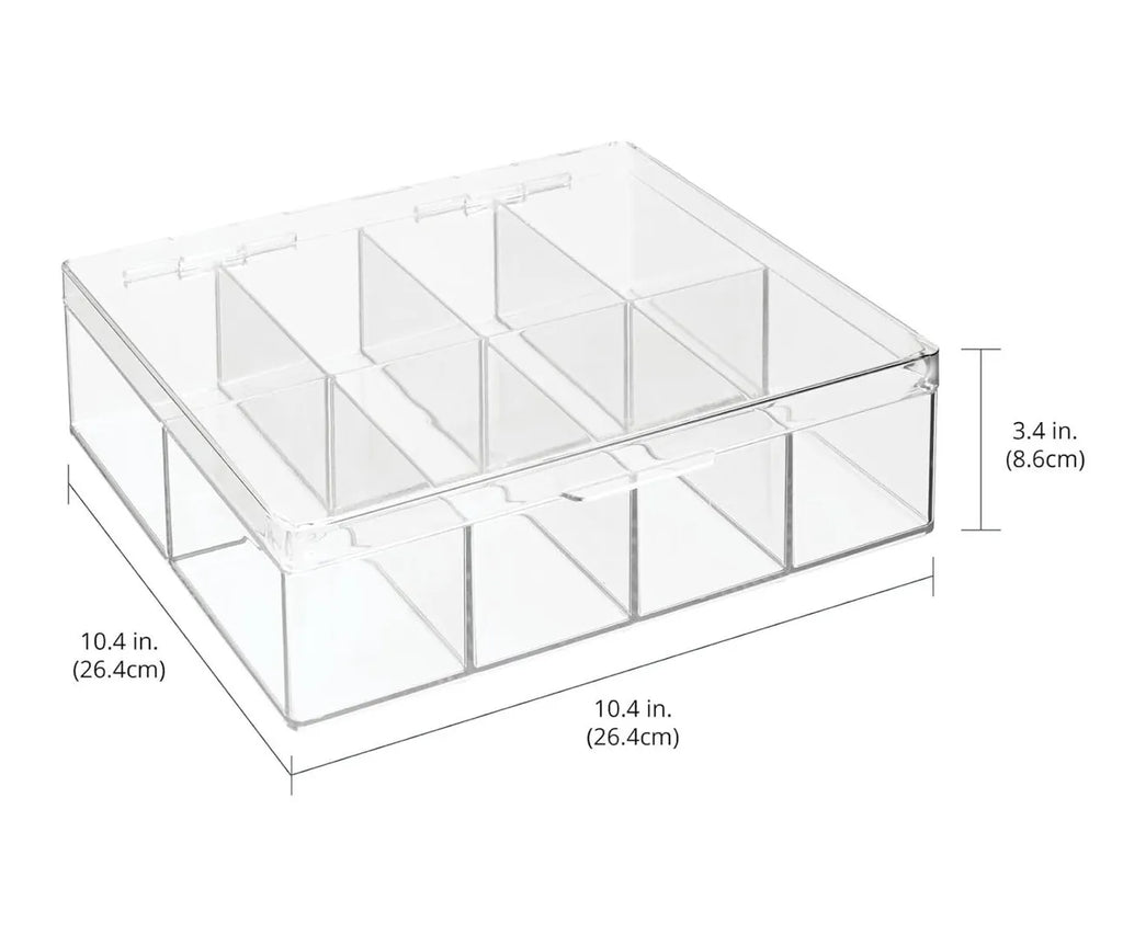 Boîte de rangement en plexiglass