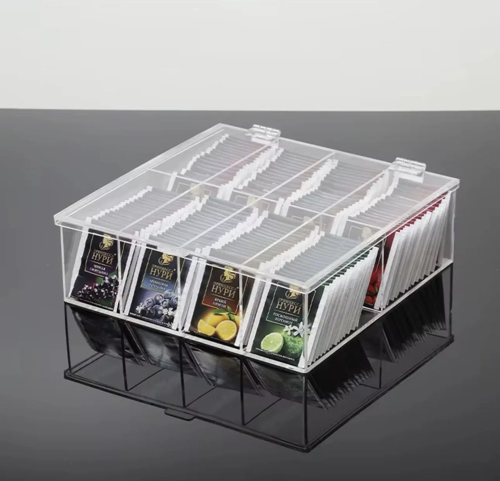 Boîte de rangement en plexiglass