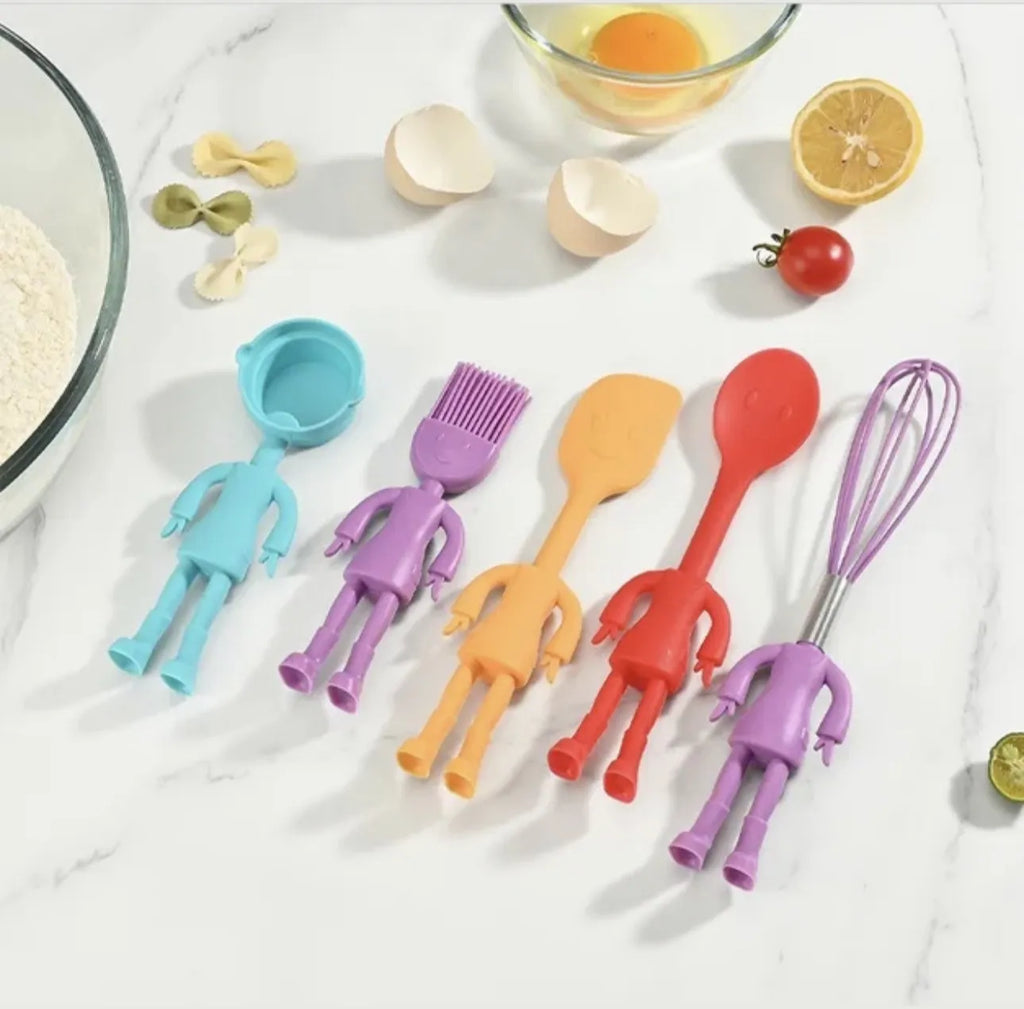 Lot de 5 ustensiles en silicone