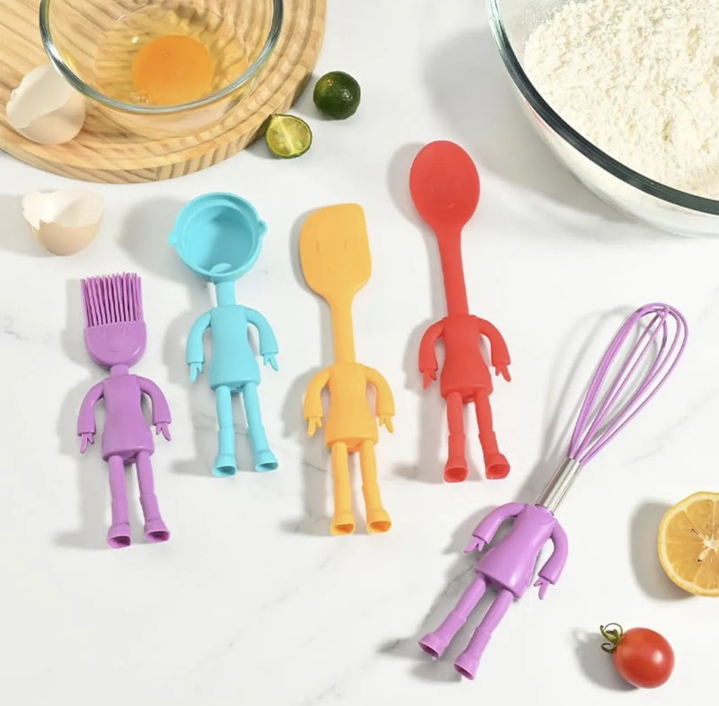 Lot de 5 ustensiles en silicone