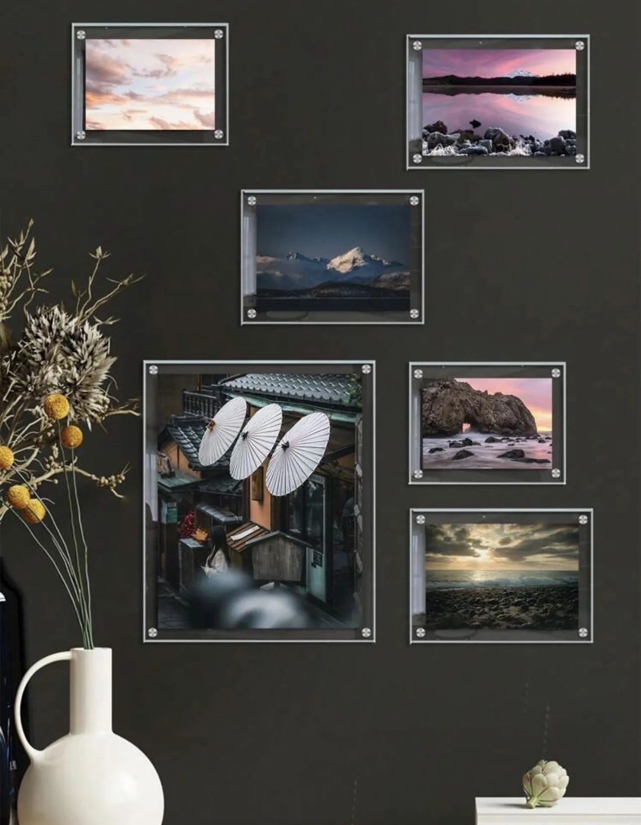 Cadres photos en plexiglass