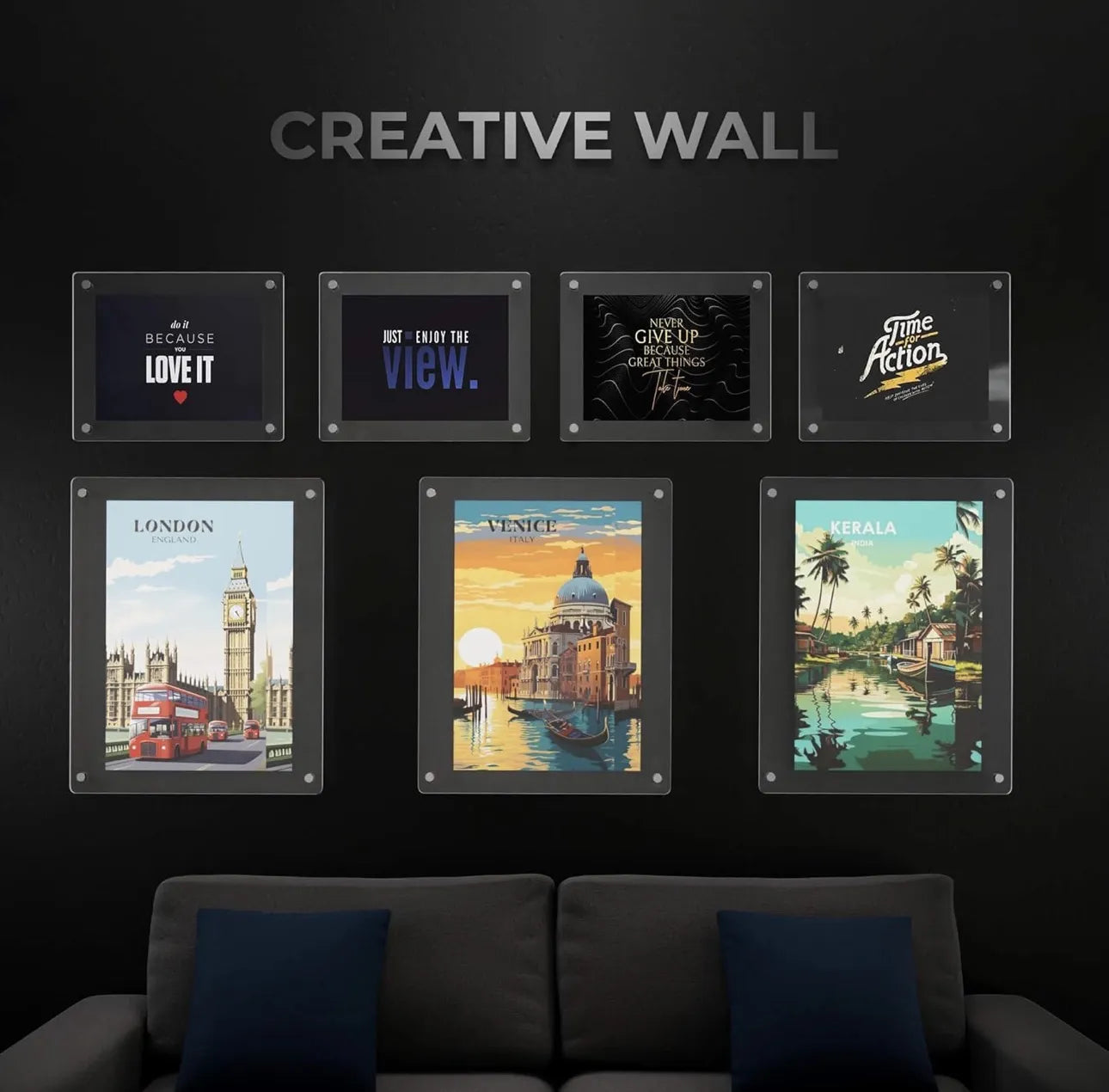 Cadres photos en plexiglass