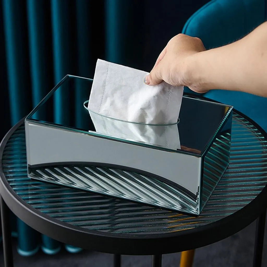 Boite à mouchoirs miroir