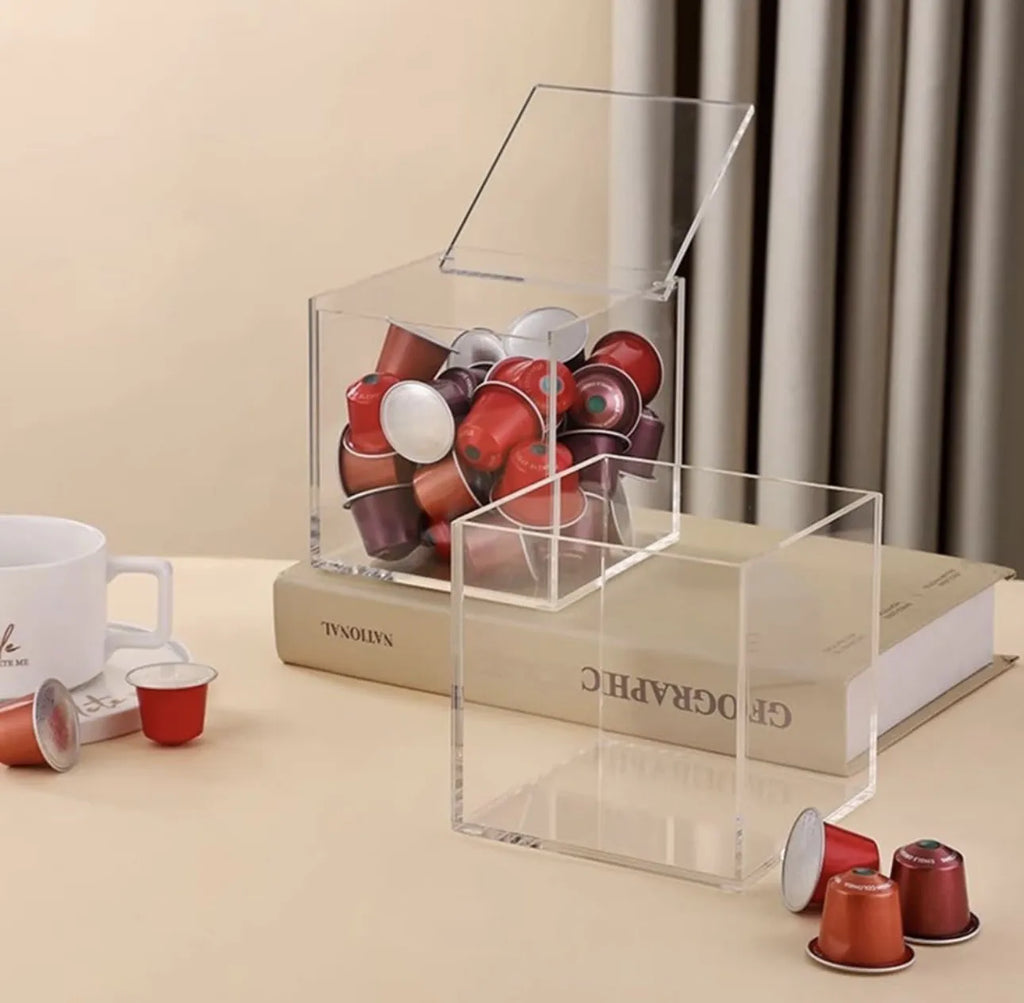 Boite de rangement en plexiglass