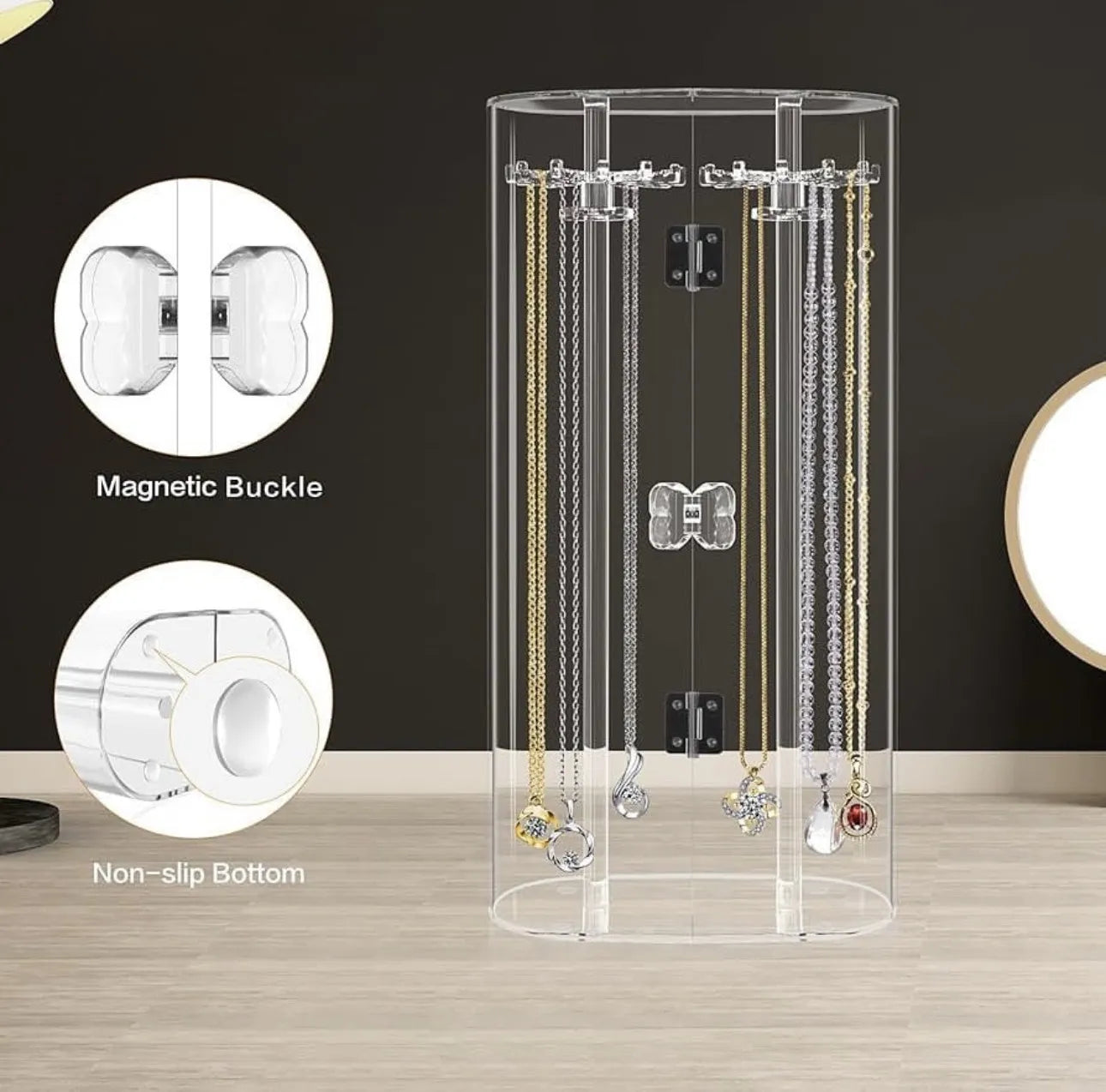 Boite de rangement bijoux en plexiglass