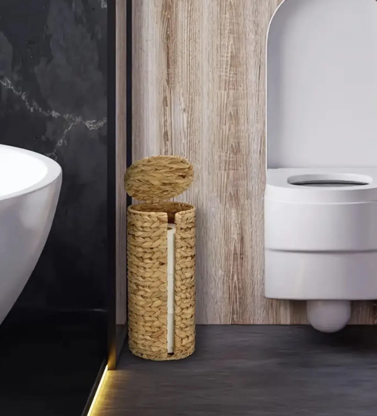 Support de rangement en osier