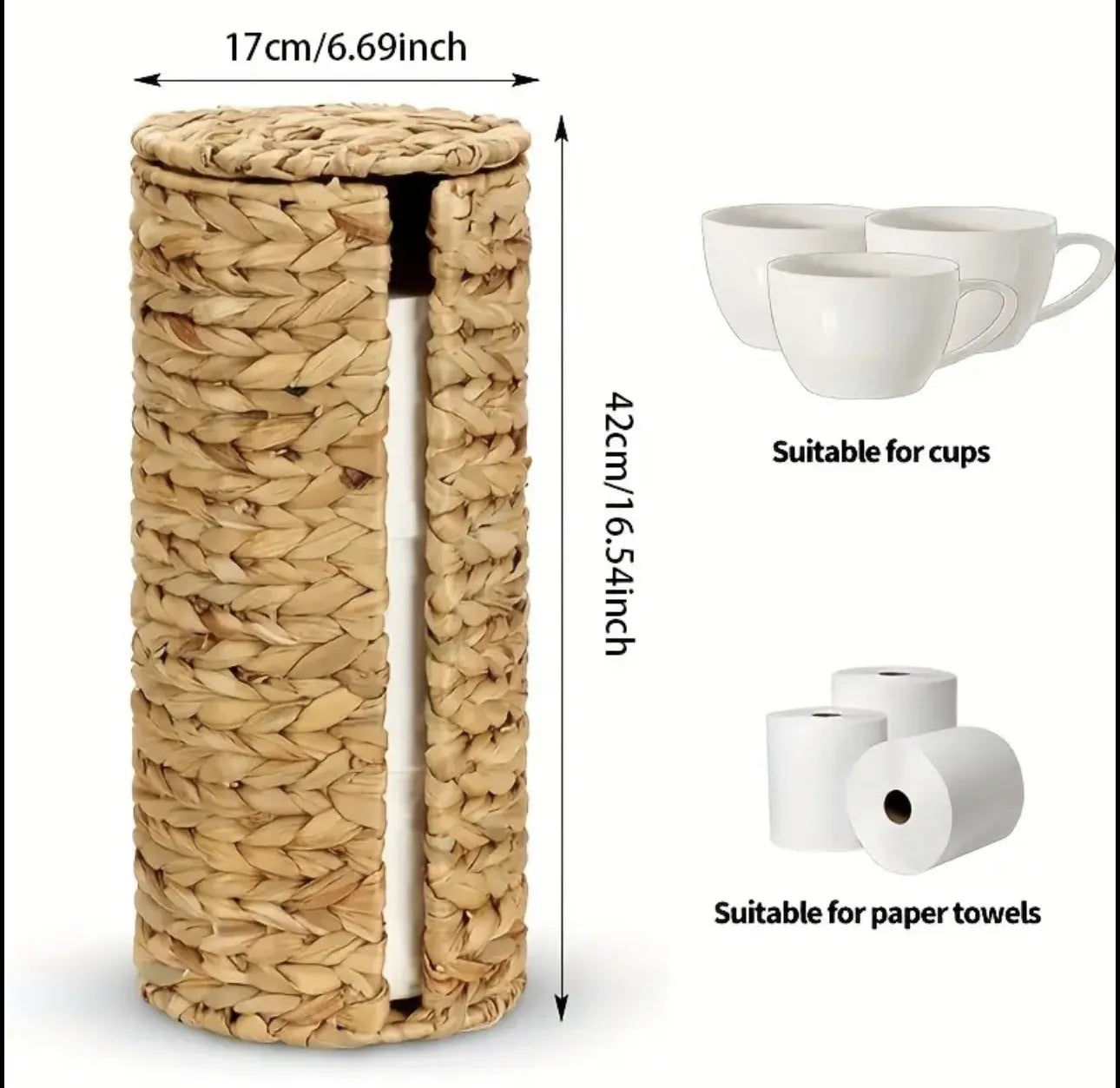 Support de rangement en osier