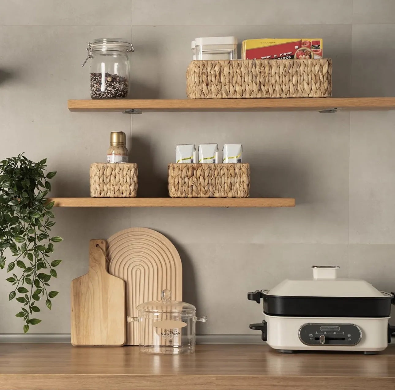 Lot de 3 paniers de rangement