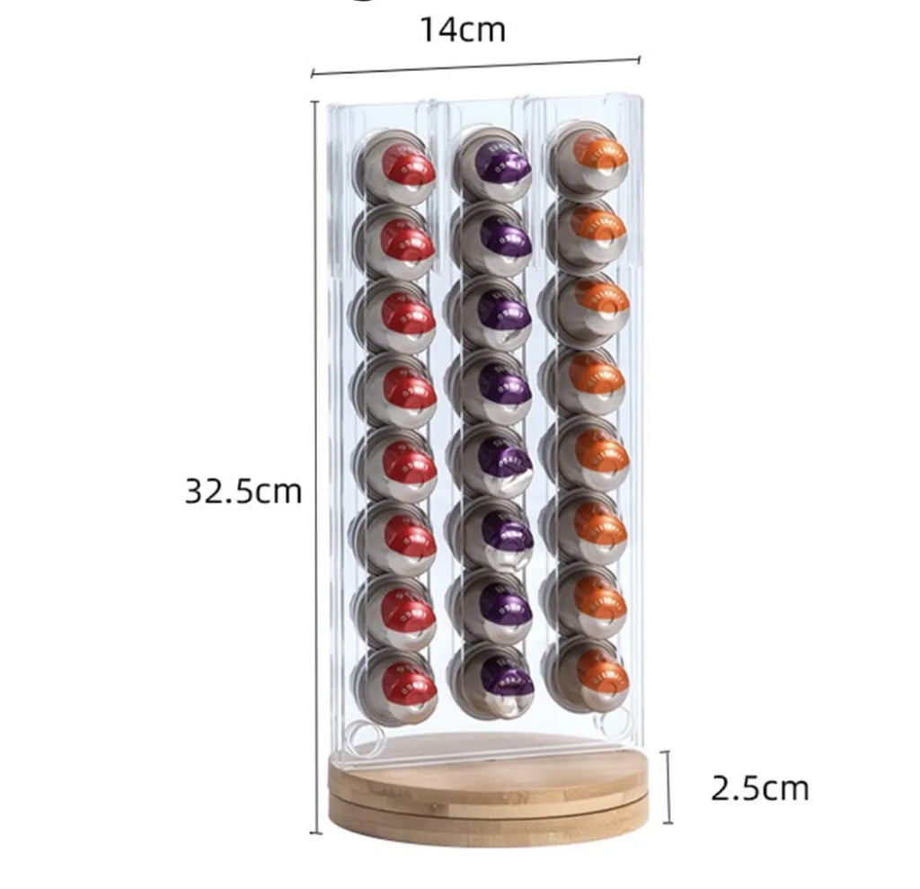 Support de capsules en plexiglass