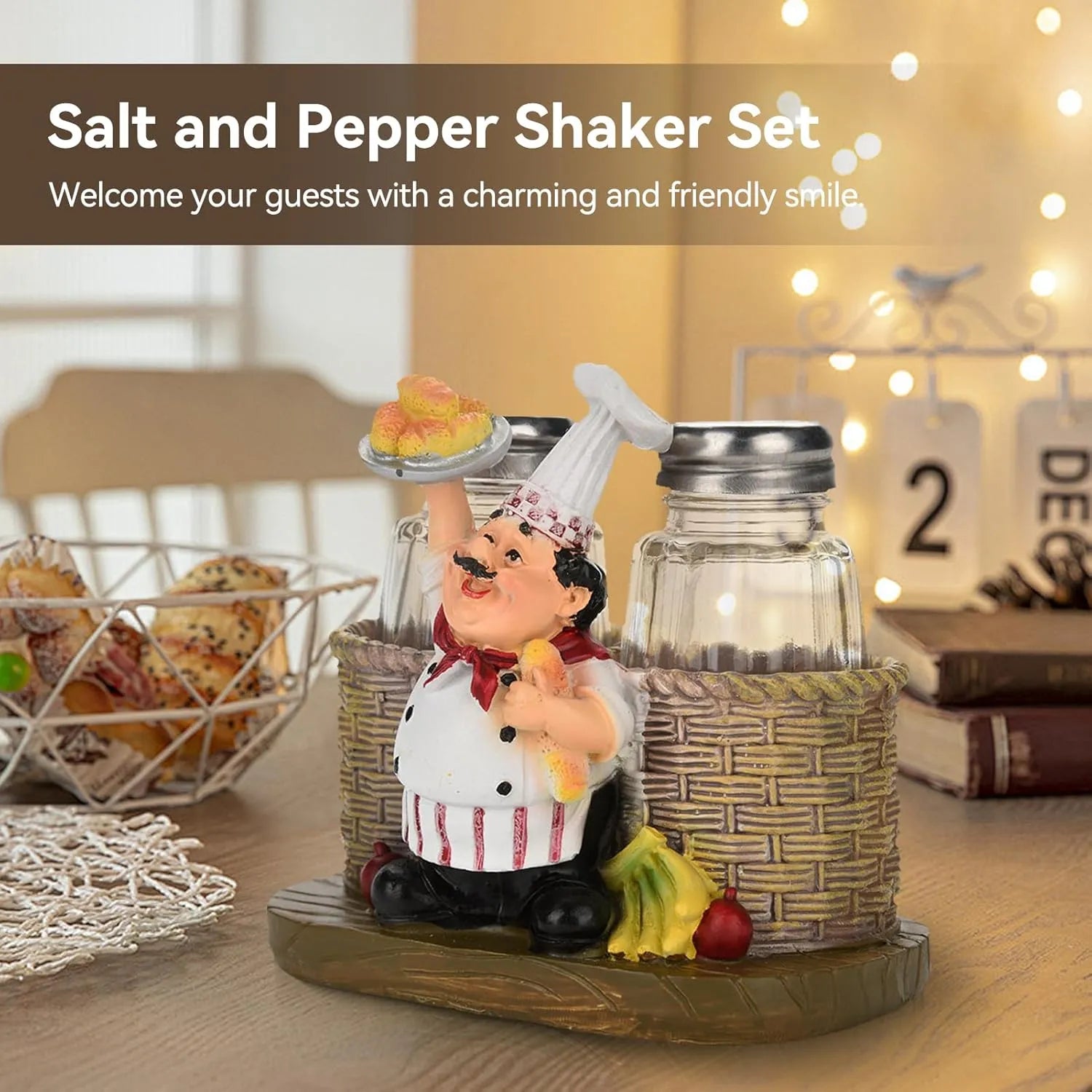 Set salière et poivrier décoratif