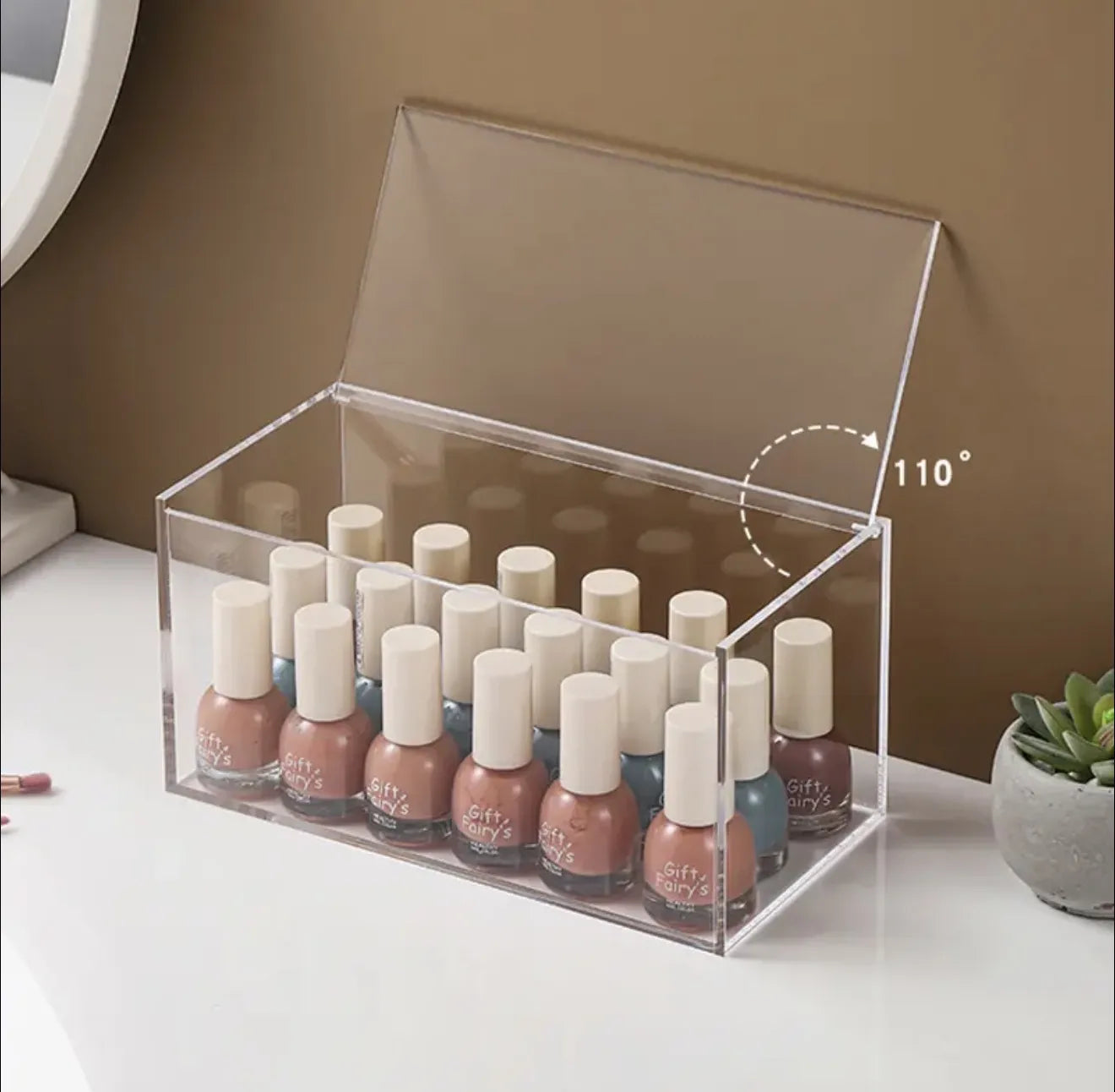 Boite de rangement en plexiglass