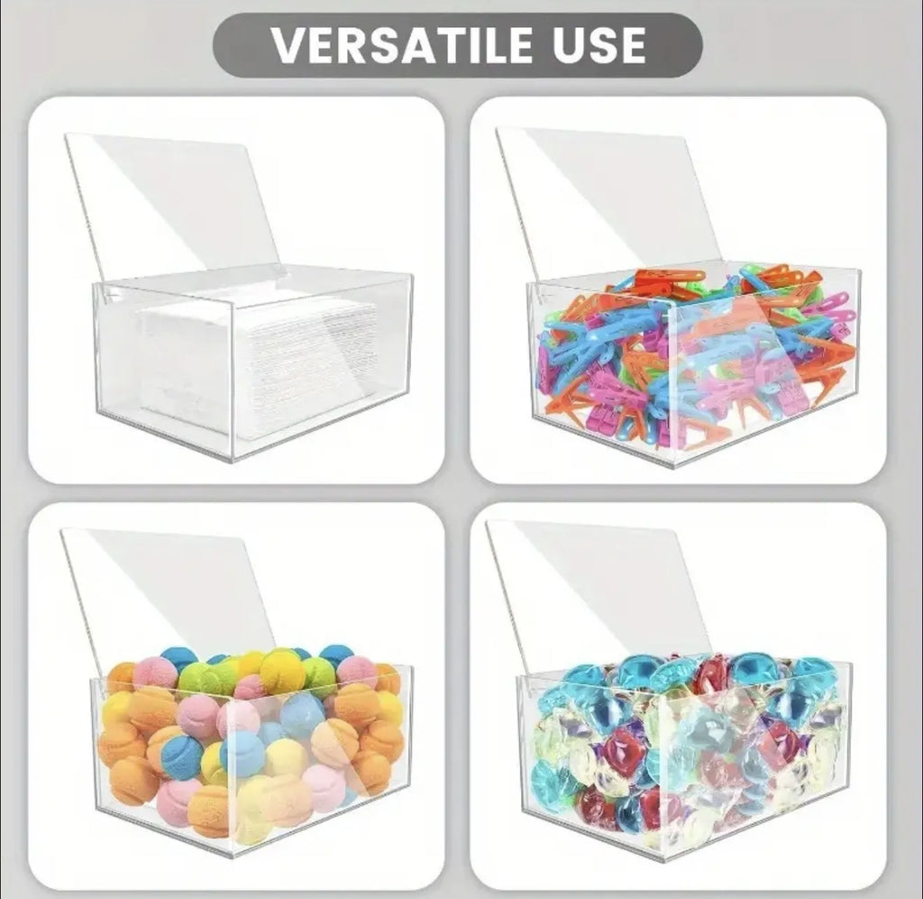 Boite de rangement en plexiglass