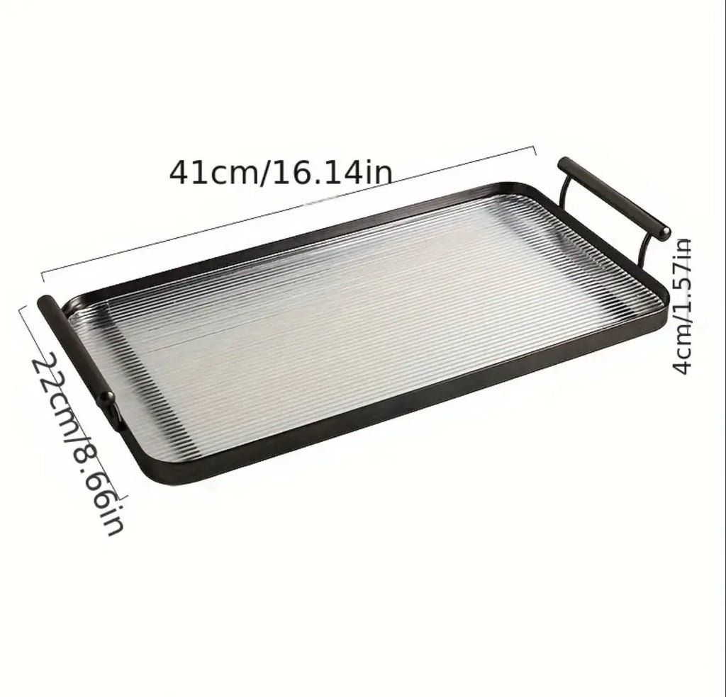 Lot de 2 plateaux en plexiglass