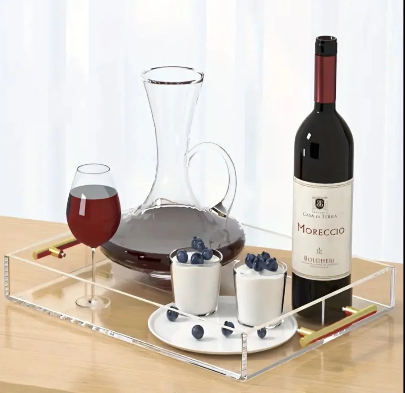 Plateau en plexiglass