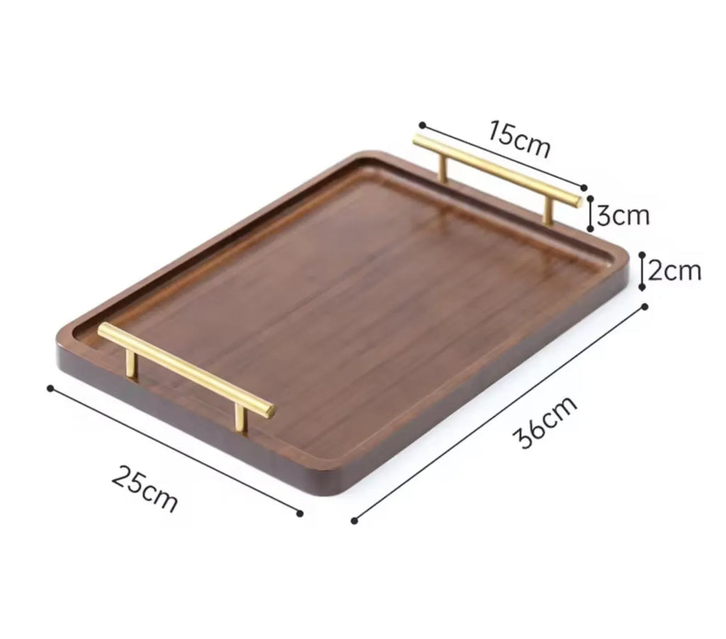 Lot de 3 plateaux en bois