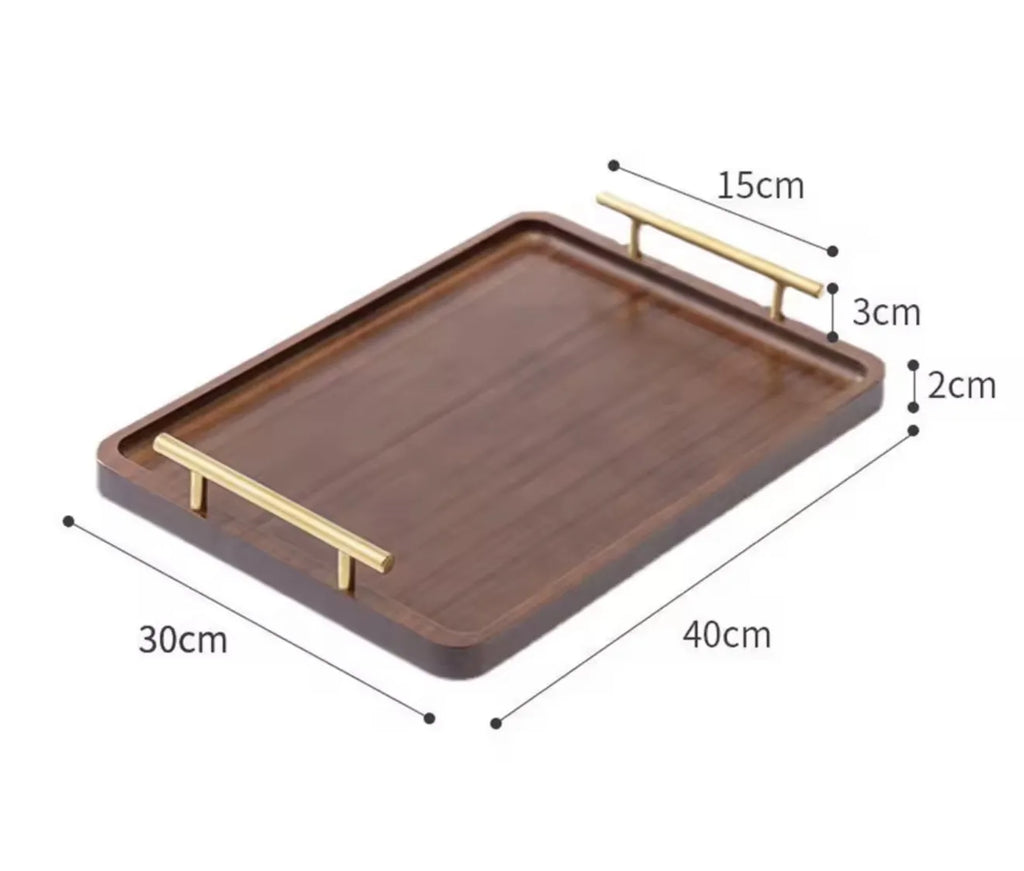 Lot de 3 plateaux en bois