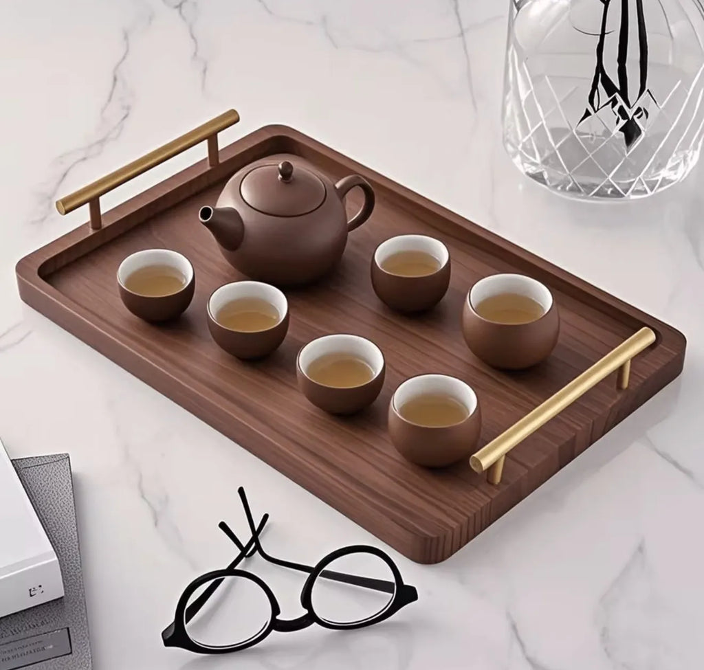 Lot de 3 plateaux en bois