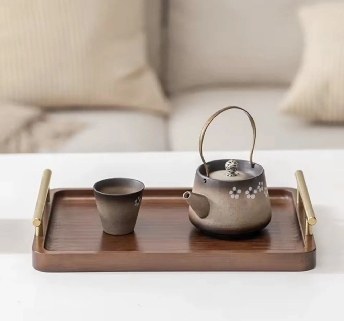 Lot de 3 plateaux en bois