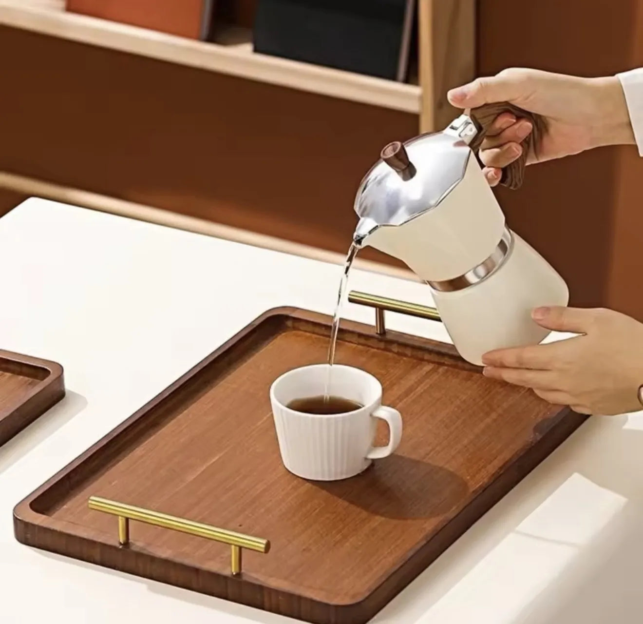 Lot de 3 plateaux en bois