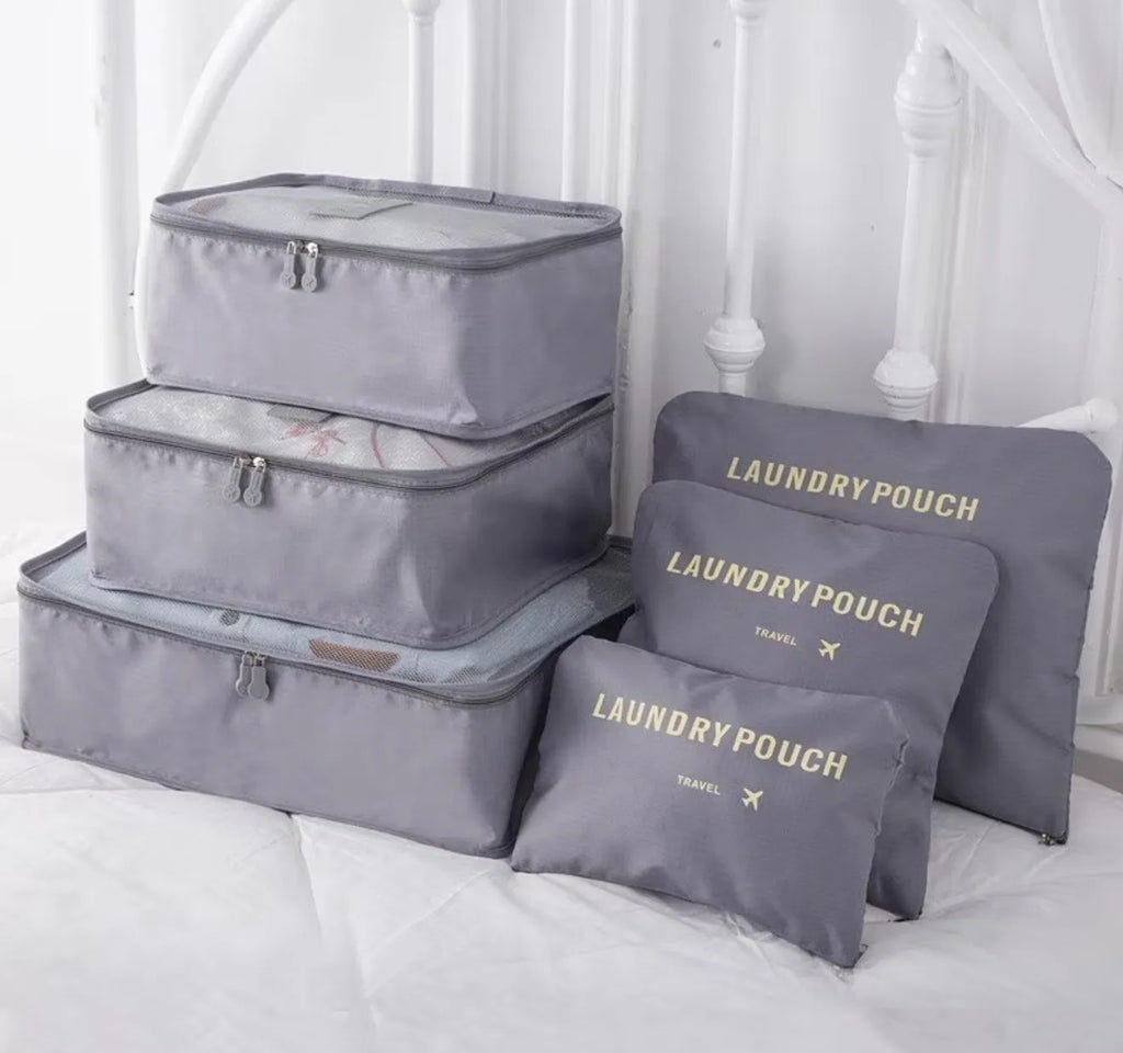 Lot de 6 trousses de voyage