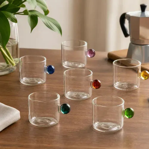 Lot de 6 tasses en verres