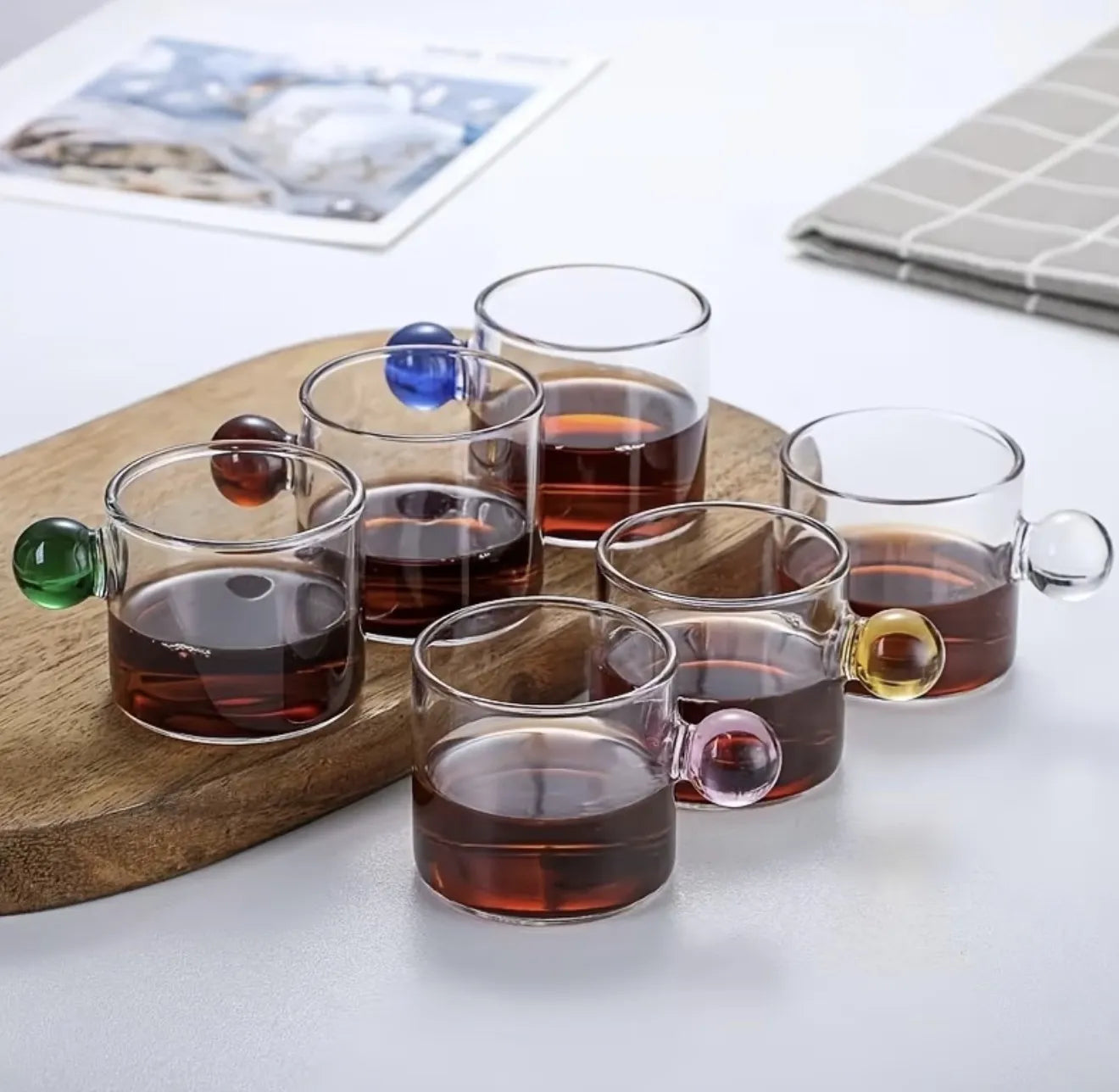 Lot de 6 tasses en verres