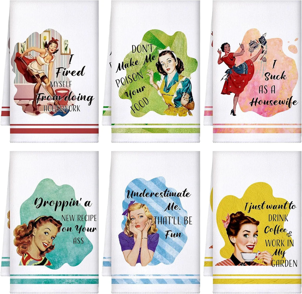 Lot de 4 serviettes de cuisine