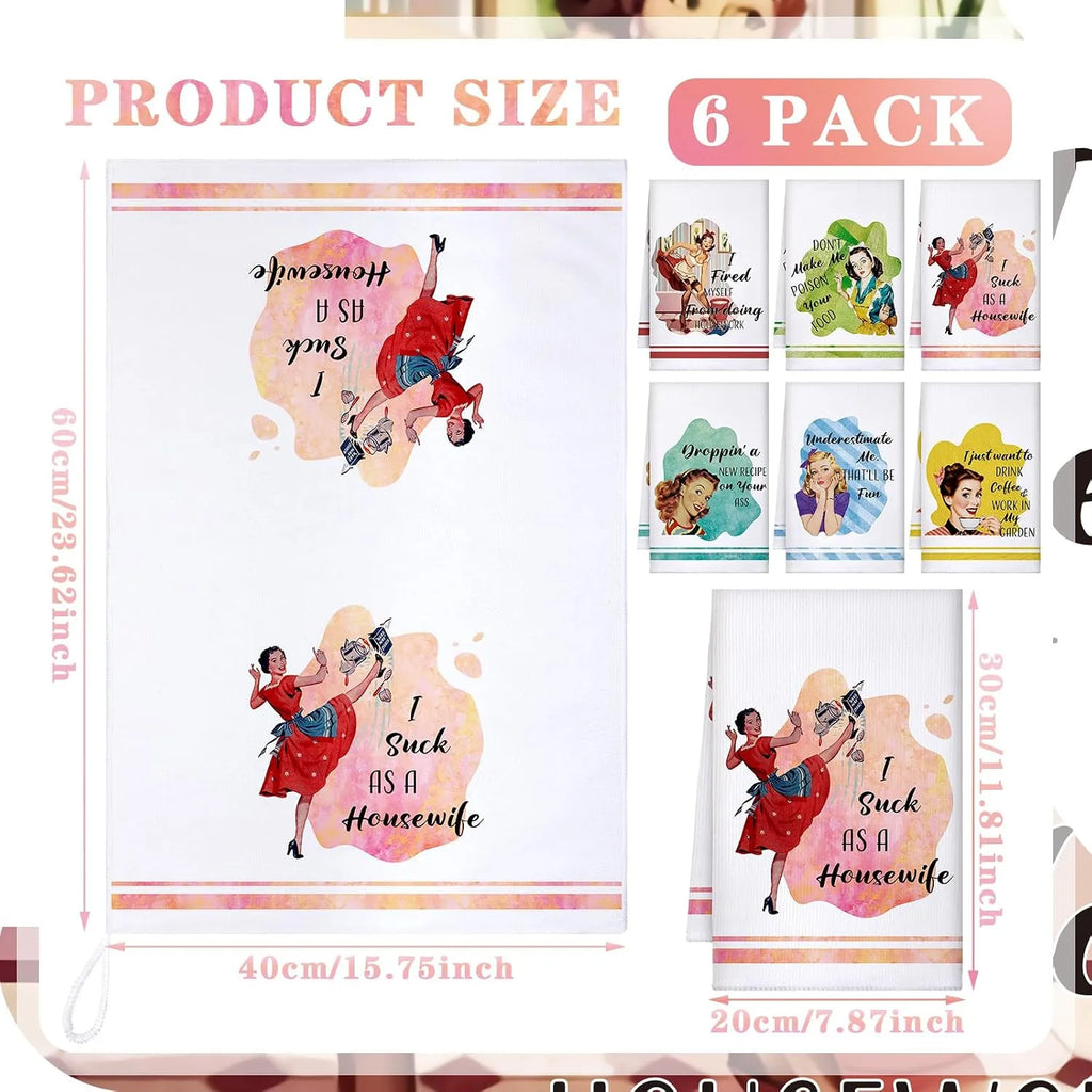 Lot de 4 serviettes de cuisine