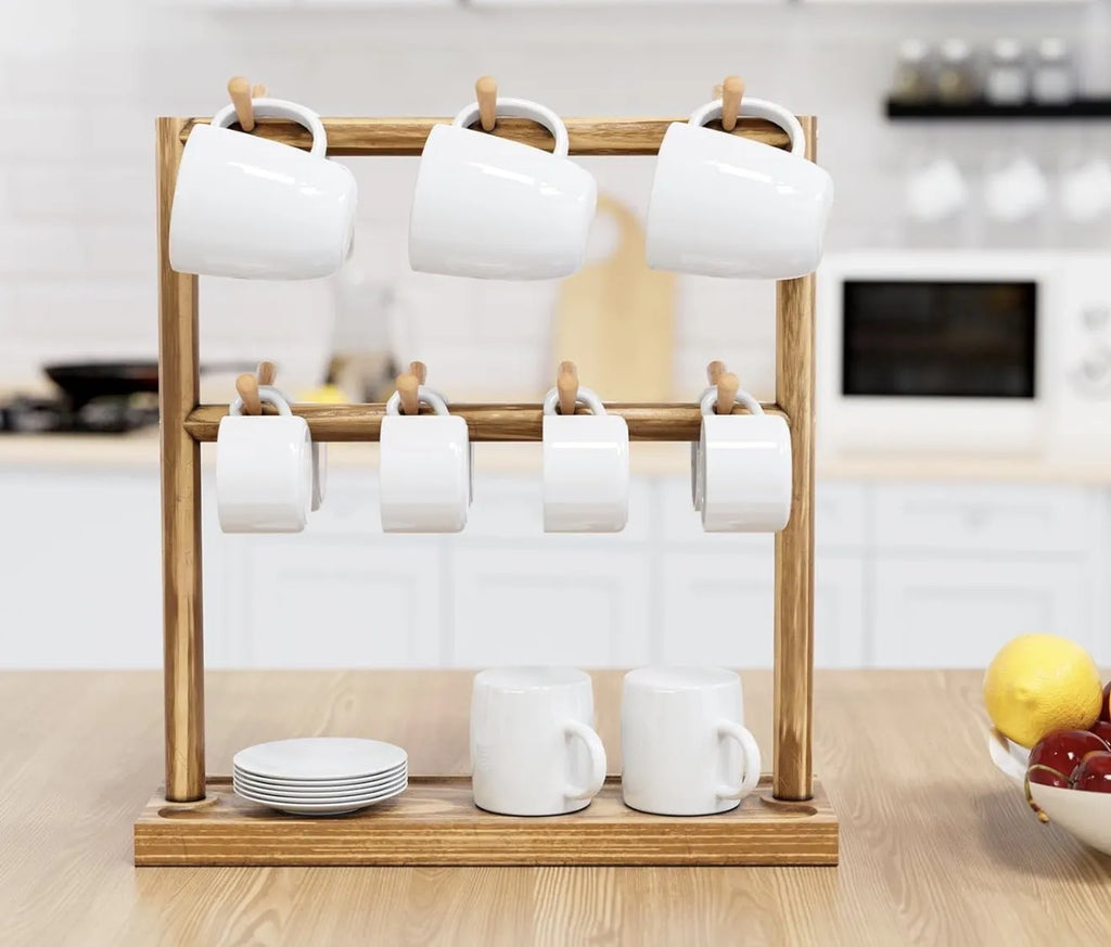 Porte-tasses en bois