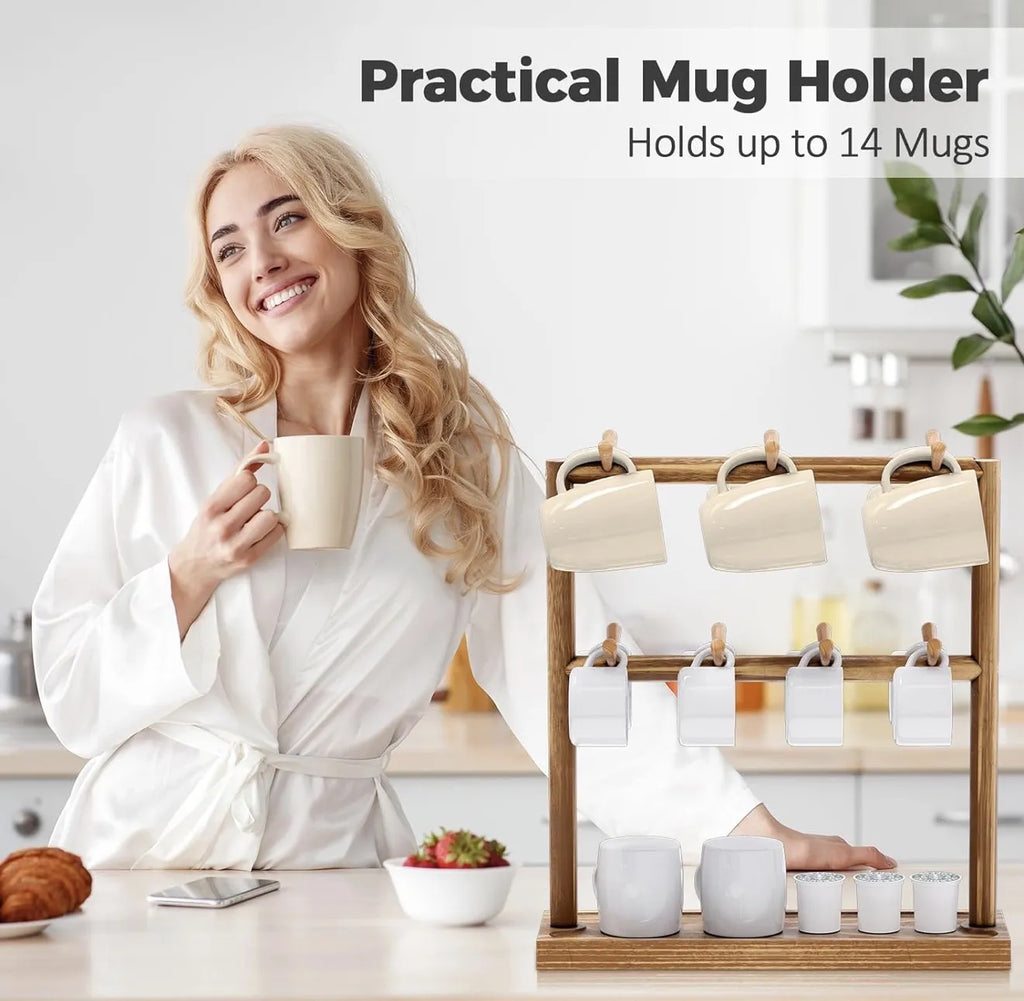 Porte-tasses en bois