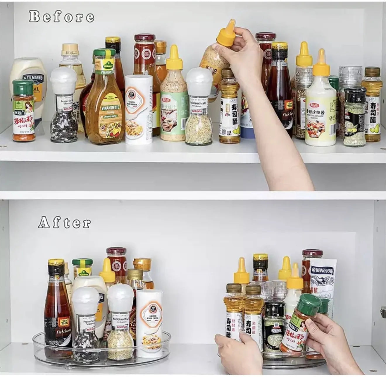 Plateau rotatif en plexiglass