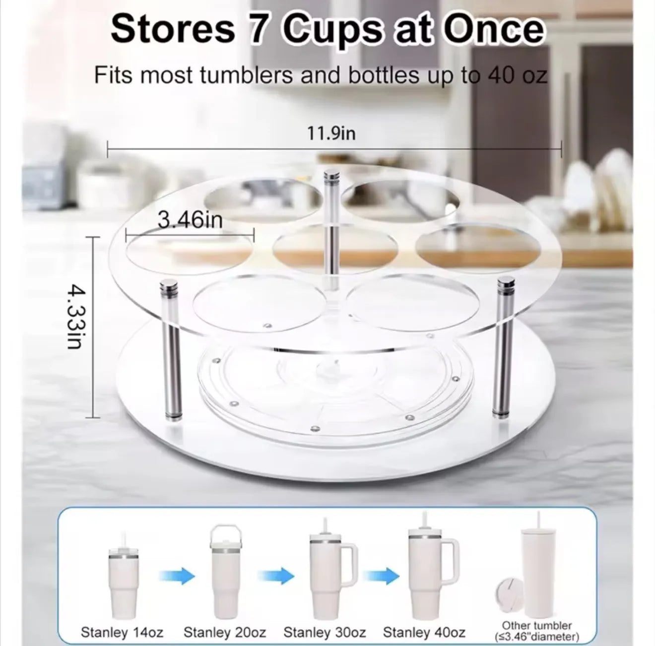 Support rotatif de gourdes/bouteilles