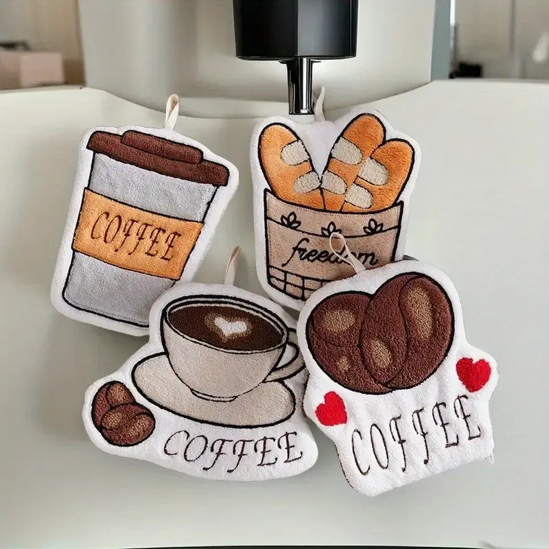 Lot de 4 serviettes de cuisine