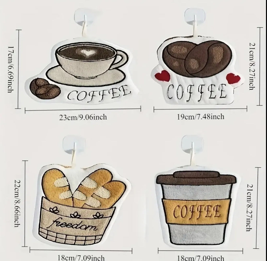 Lot de 4 serviettes de cuisine