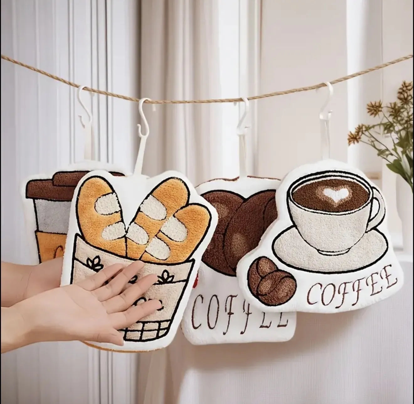 Lot de 4 serviettes de cuisine