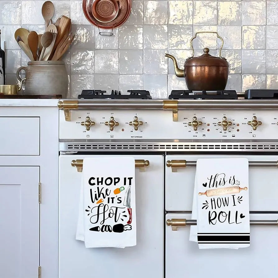 Lot de 4 serviettes de cuisine