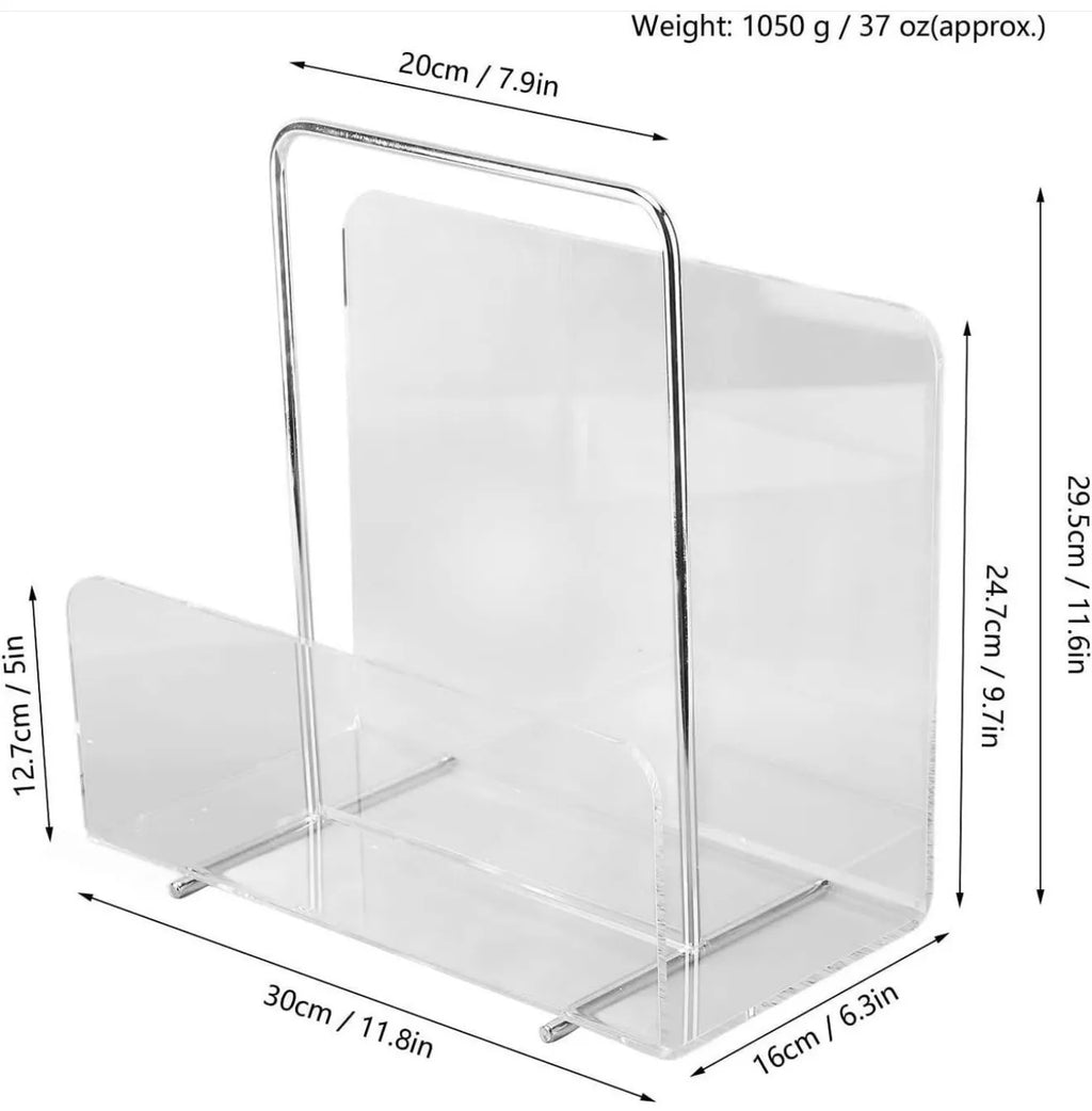 Support de magazine en plexiglass