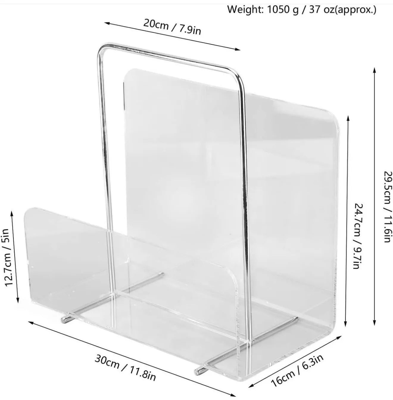 Support de magazine en plexiglass